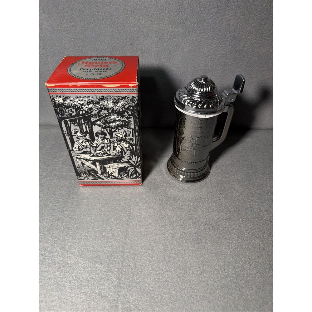 Vintage Avon Hunter's stein deep woods after shave
